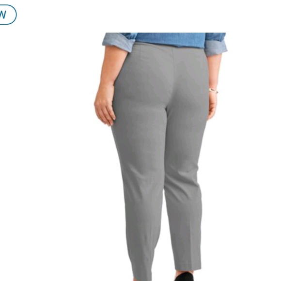 NWT terra and sky 16 18 pull on pant gray - Picture 2 of 3